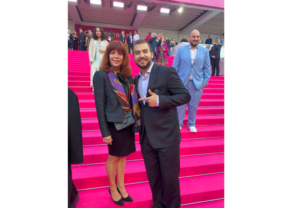 Dominique Luchart at Cannes Series with Film Actor Abdullah ALMagrabi